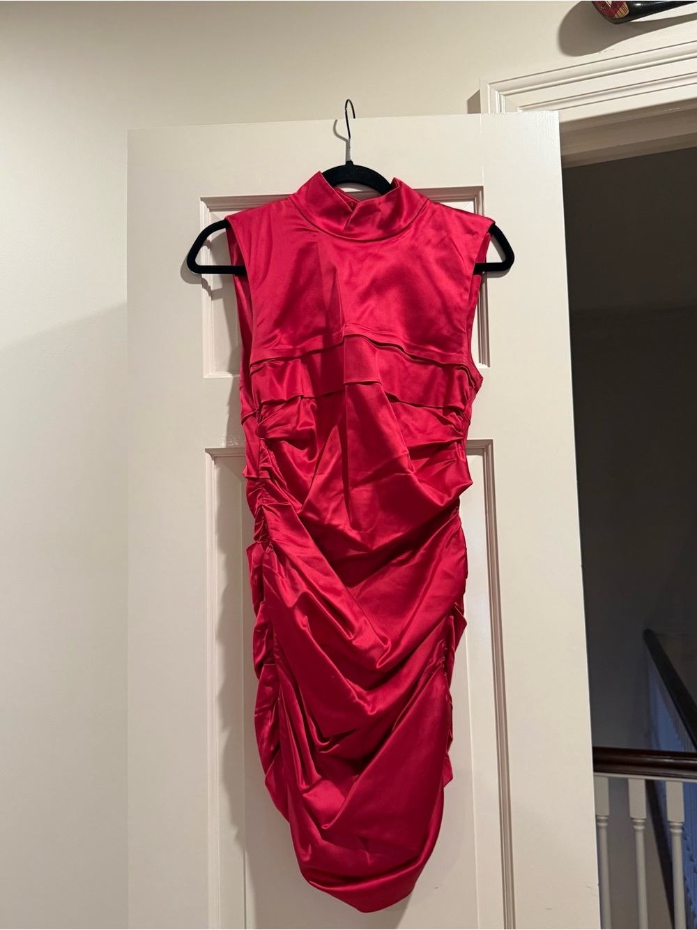 DUNDAS x REVOLVE Fuchsia High-Neck Sleeveless Mini Dress - Picture 2 of 3